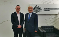 PhIRDA Executive President Song Ruilin Met with Australian Trade and Investment Commission Commercial Consul Tim White